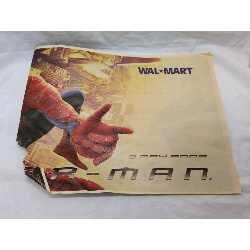 Walmart 2003 Spiderman And Star Wars Advertisement Sheet